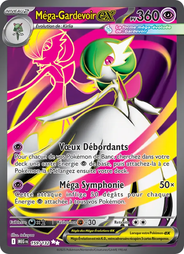 Carte Pokemon 159/132 Méga-Gardevoir-ex Holo | LorenZone