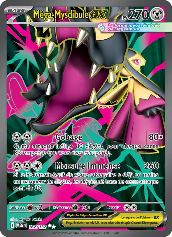 Carte Pokemon 162/132 Méga-Mysdibule-ex Holo | LorenZone