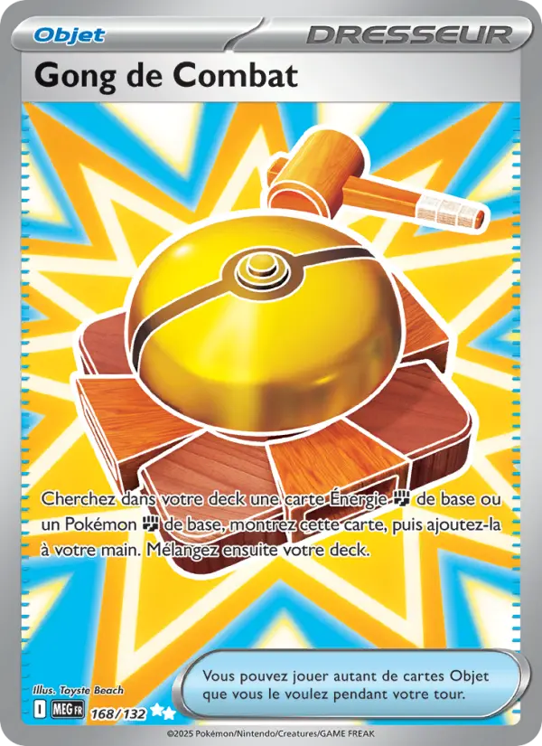 Carte Pokemon 168/132 Gong de Combat Holo | LorenZone