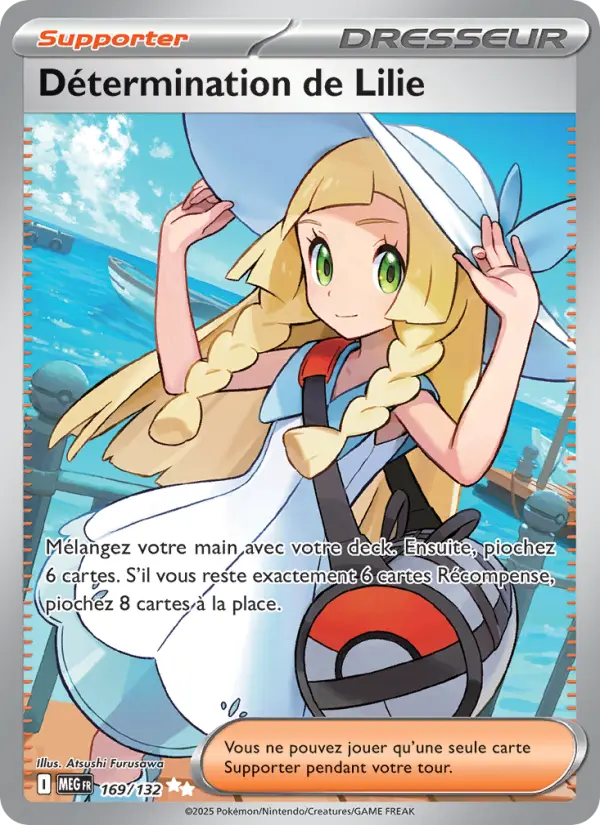 Carte Pokemon 169/132 Détermination de Lilie Holo | LorenZone