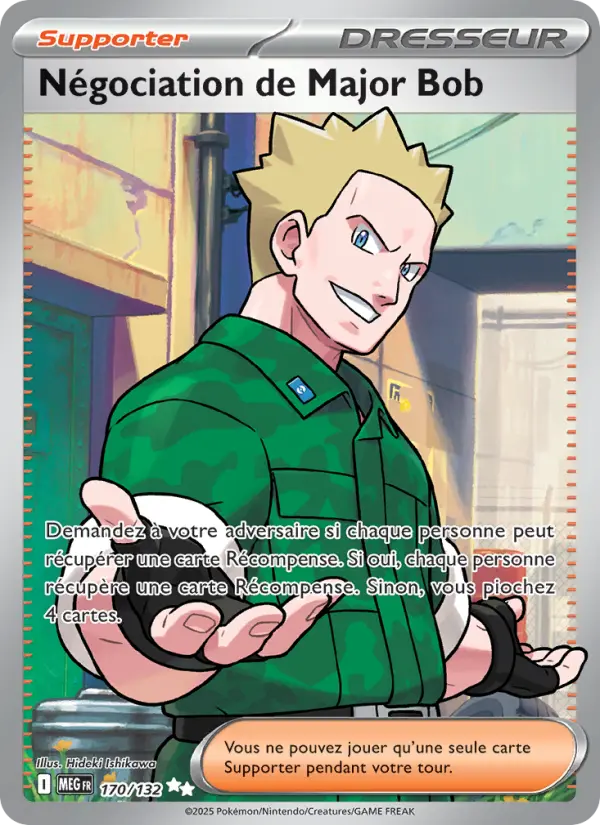 Carte Pokemon 170/132 Négociation de Major Bob Holo | LorenZone