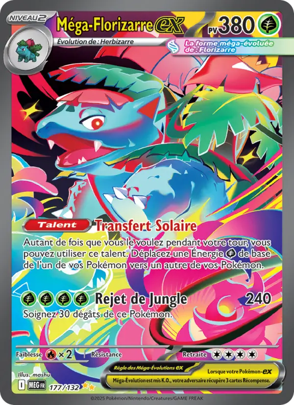 Carte Pokemon 177/132 Méga-Florizarre-ex Illustration Spéciale Rare | LorenZone