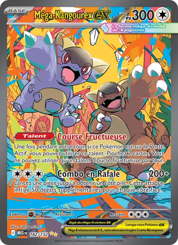 Carte Pokemon 182/132 Méga-Kangourex-ex Illustration Spéciale Rare | LorenZone