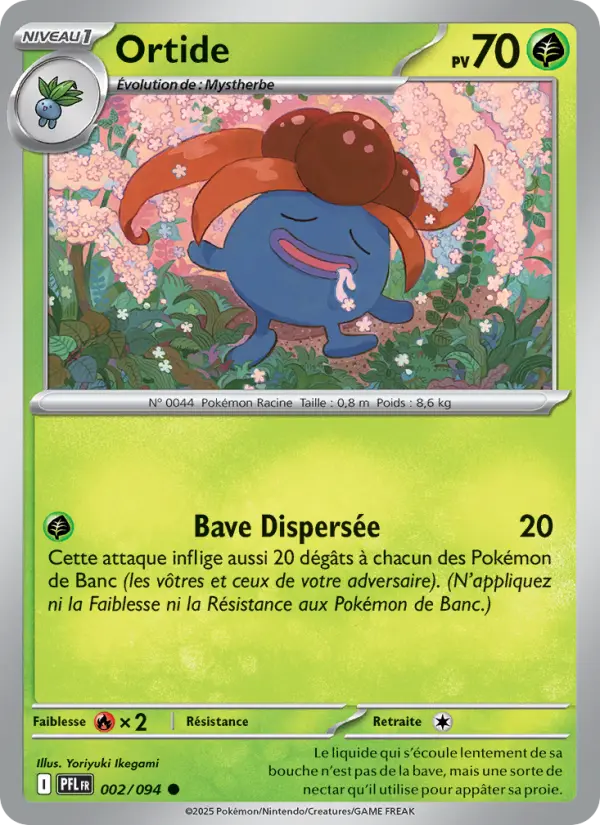 Carte Pokemon 002/094 Ortide Reverse | LorenZone