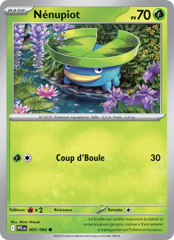 Carte Pokemon 005/094 Nénupiot Reverse | LorenZone