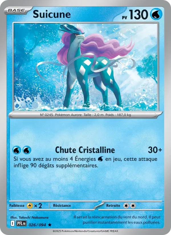 Carte Pokemon 026/094 Suicune Reverse | LorenZone