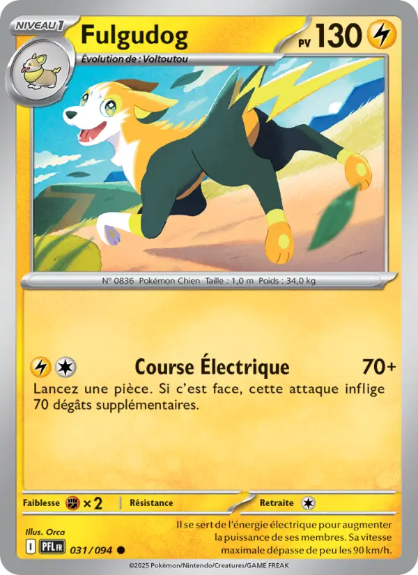 Carte Pokemon 031/094 Fulgudog Reverse | LorenZone