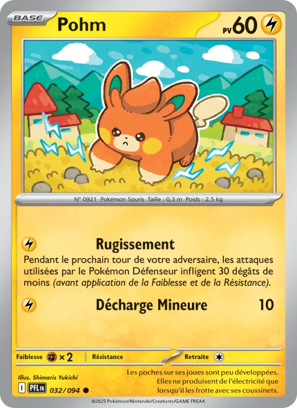 Carte Pokemon 032/094 Pohm Reverse | LorenZone