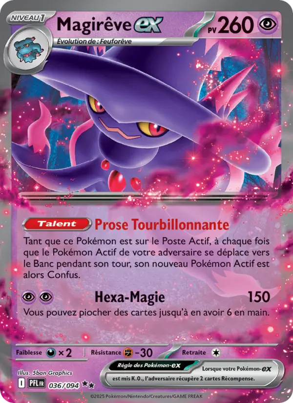 Carte Pokemon 036/094 Magirêve-ex Holo | LorenZone
