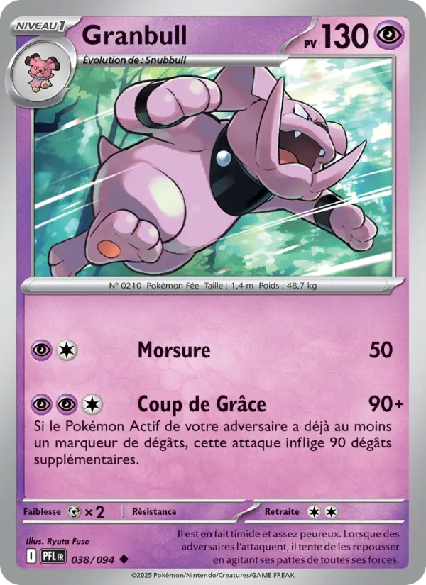 Carte Pokemon 038/094 Granbull Reverse | LorenZone