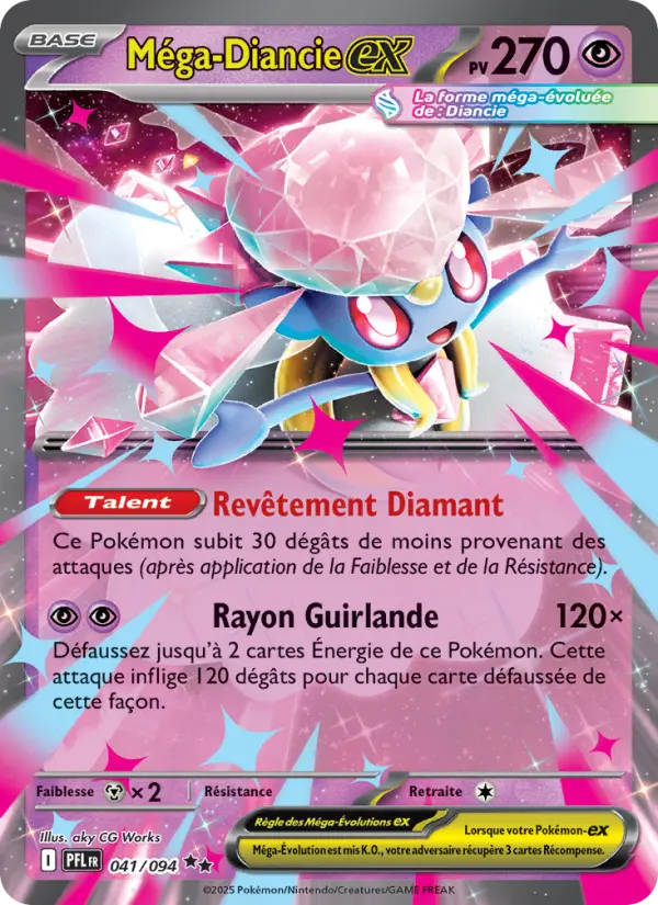 Carte Pokemon 041/094 Méga-Diancie-ex Holo | LorenZone
