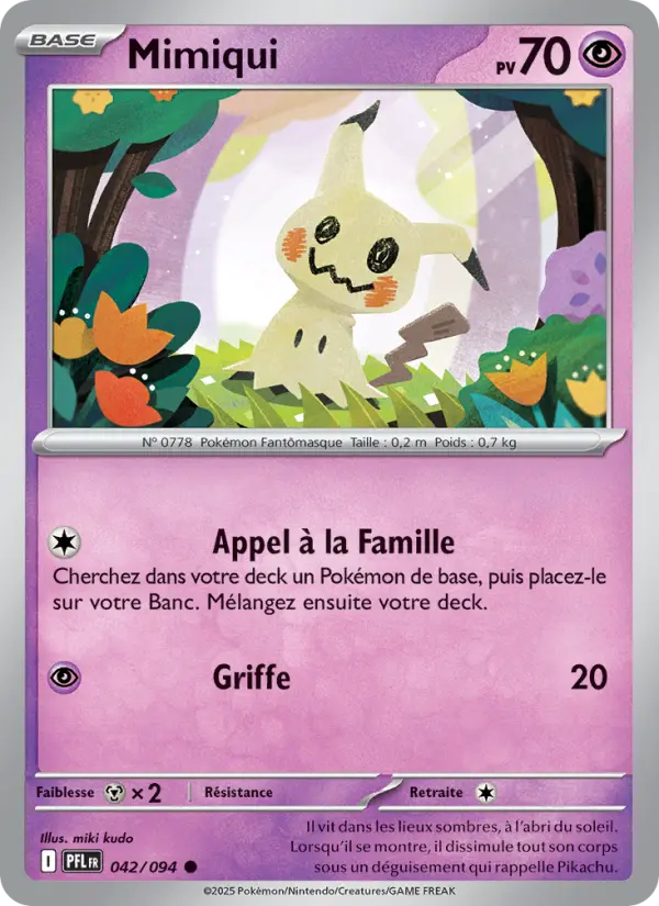Carte Pokemon 042/094 Mimiqui Reverse | LorenZone