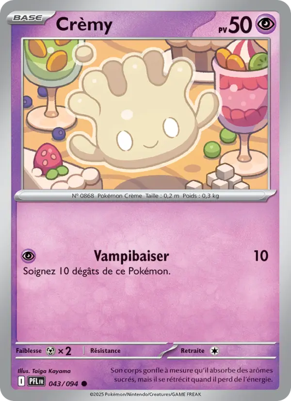 Carte Pokemon 043/094 Crèmy Reverse | LorenZone