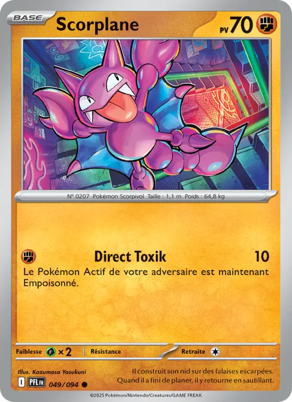Carte Pokemon 049/094 Scorplane Reverse | LorenZone
