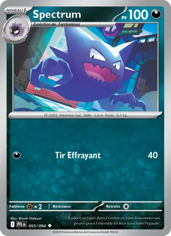 Carte Pokemon 055/094 Spectrum Reverse | LorenZone