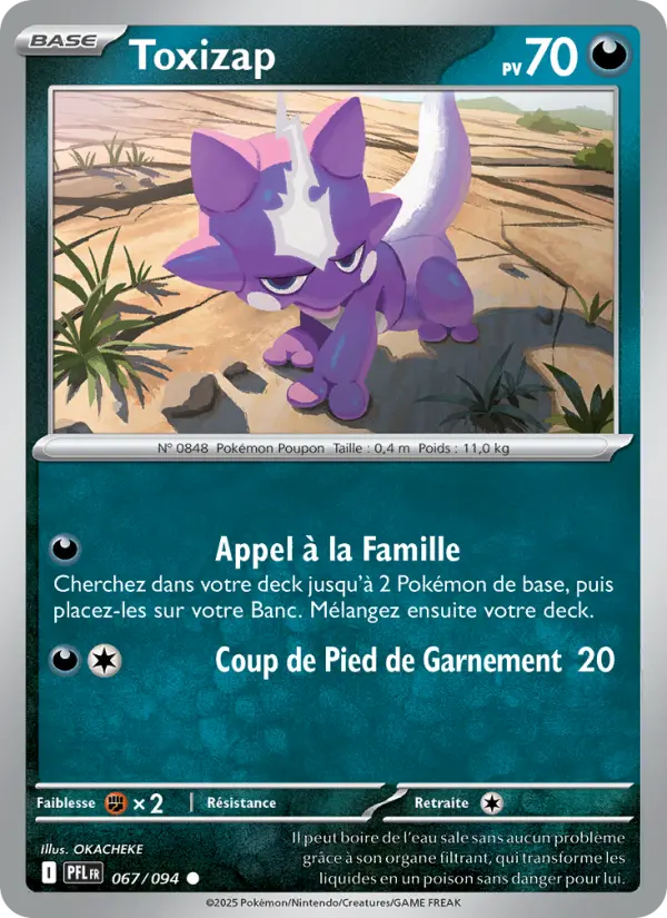 Carte Pokemon 067/094 Toxizap Reverse | LorenZone