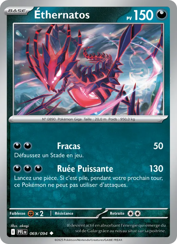 Carte Pokemon 069/094 Éthernatos Reverse | LorenZone