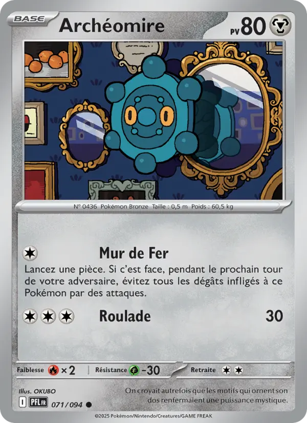 Carte Pokemon 071/094 Archéomire Reverse | LorenZone
