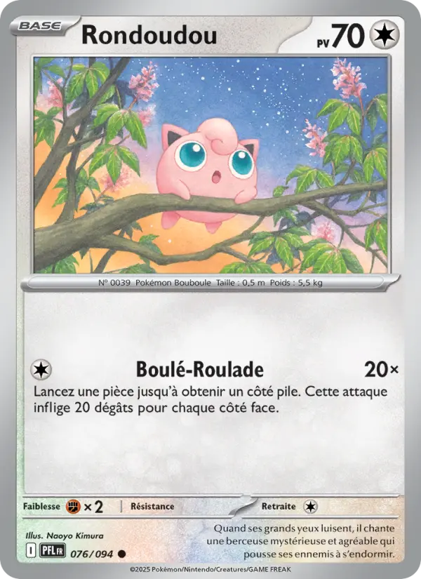 Carte Pokemon 076/094 Rondoudou Reverse | LorenZone