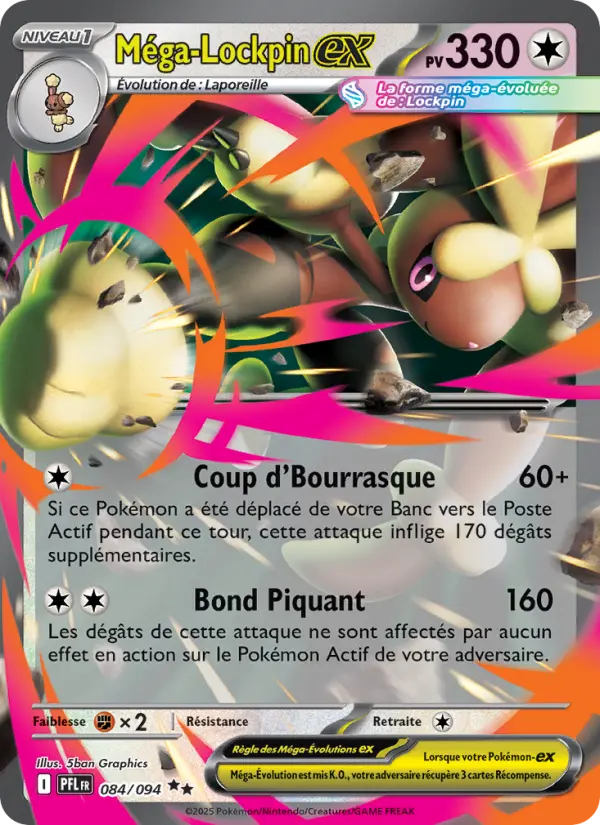 Carte Pokemon 084/094 Méga-Lockpin-ex Holo | LorenZone