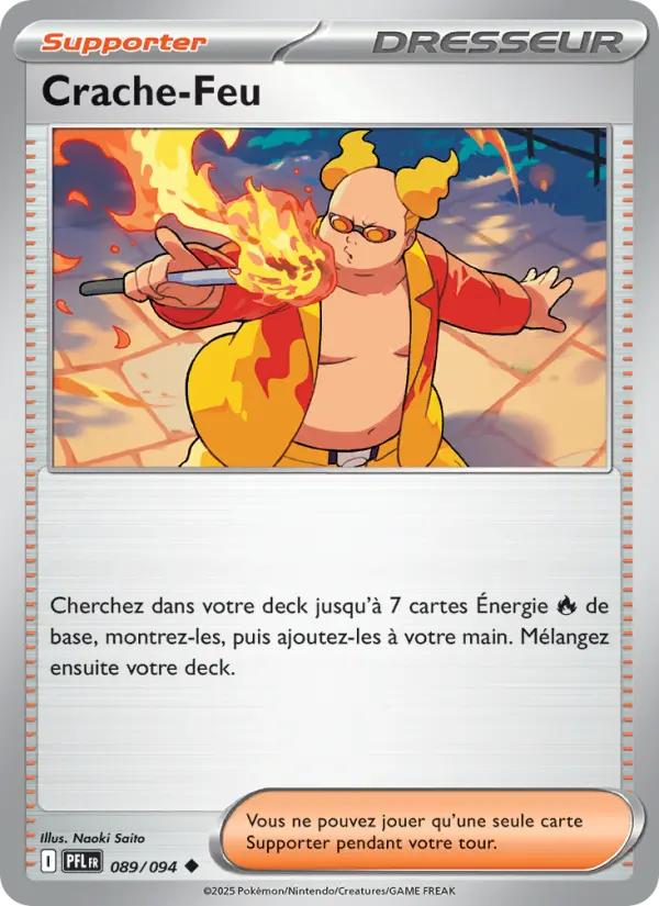 Carte Pokemon 089/094 Crache-Feu Reverse | LorenZone