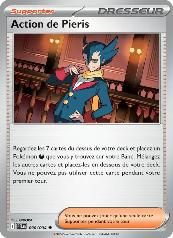 Carte Pokemon 090/094 Action de Pieris Reverse | LorenZone