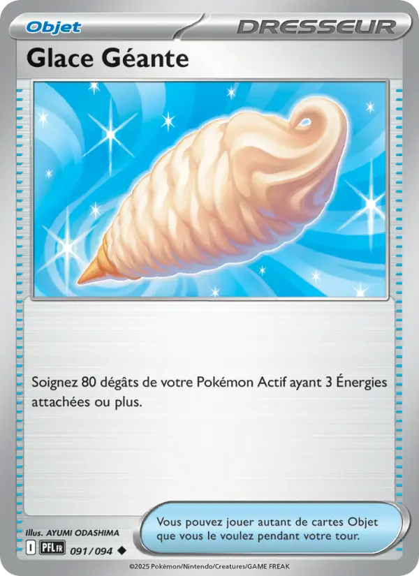 Carte Pokemon 091/094 Glace Géante Reverse | LorenZone