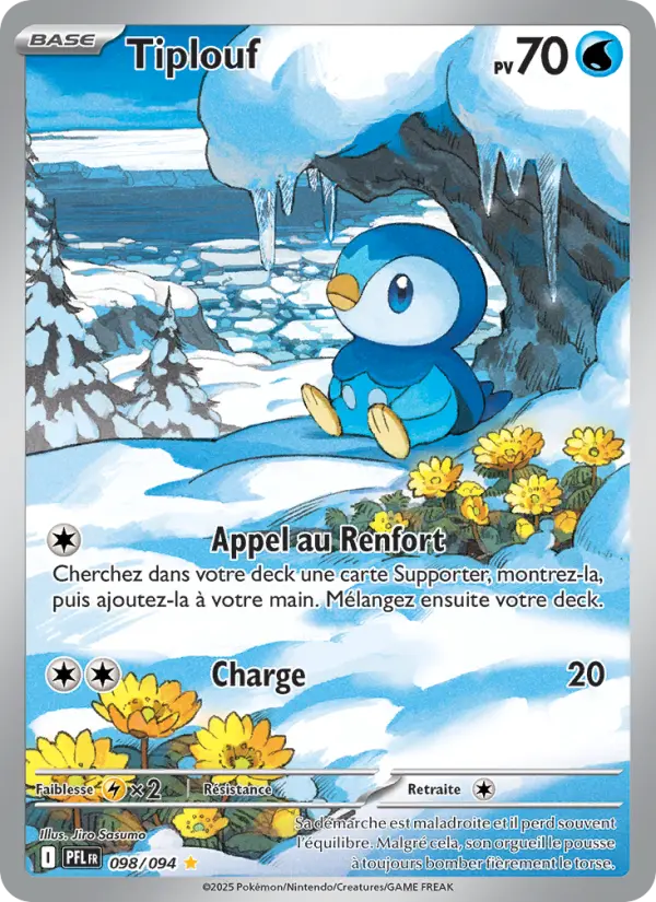 Carte Pokemon 098/094 Tiplouf Illustration Rare | LorenZone