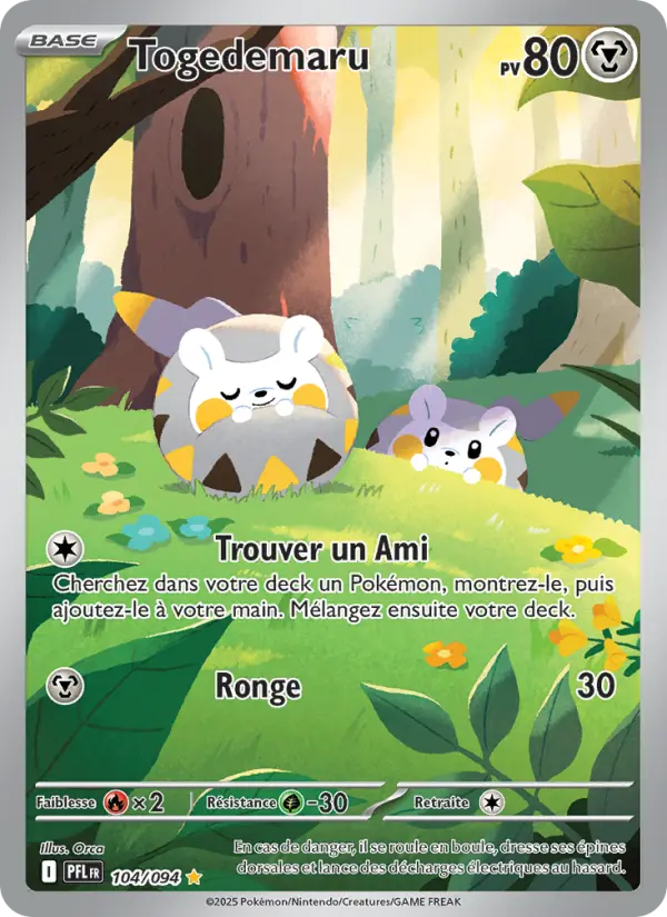 Carte Pokemon 104/094 Togedemaru Illustration Rare | LorenZone