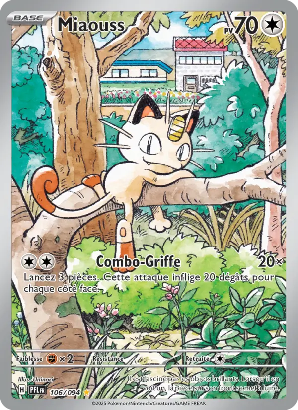 Carte Pokemon 106/094 Miaouss Illustration Rare | LorenZone