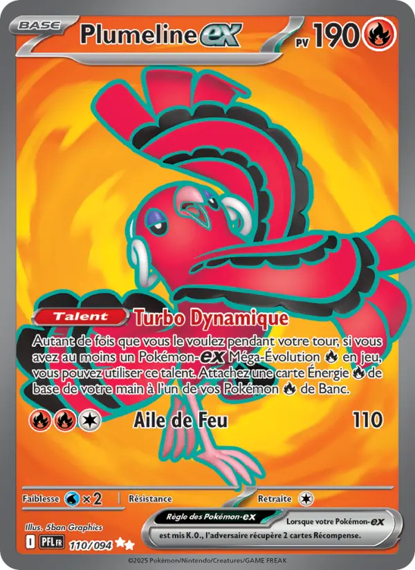 Carte Pokemon 110/094 Plumeline-ex Holo | LorenZone