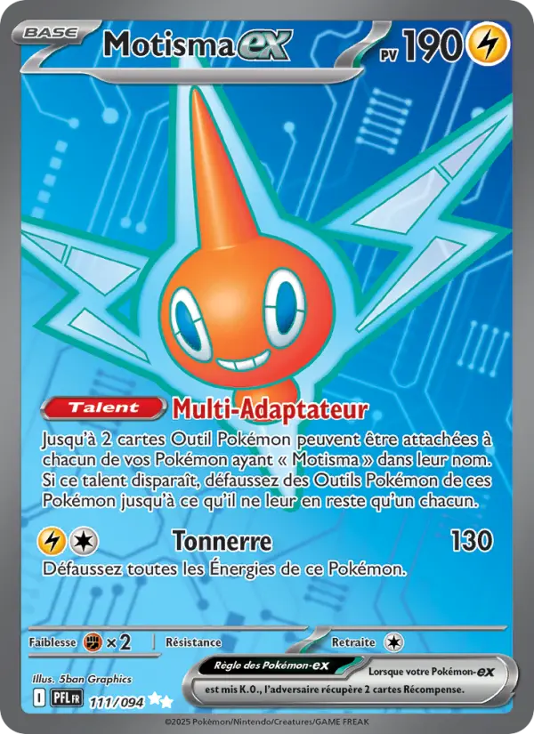 Carte Pokemon 111/094 Motisma-ex Holo | LorenZone