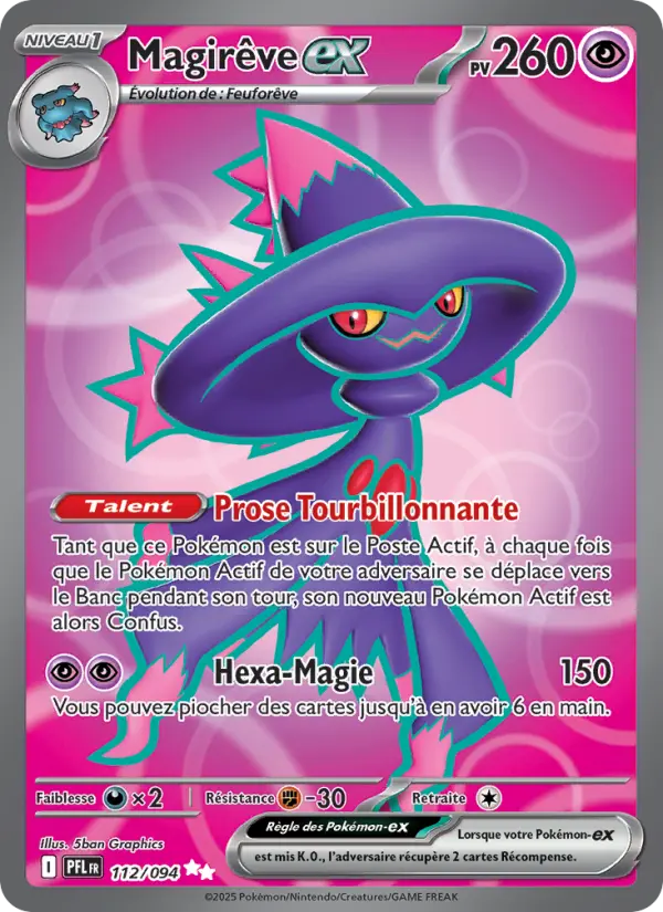 Carte Pokemon 112/094 Magirêve-ex Holo | LorenZone