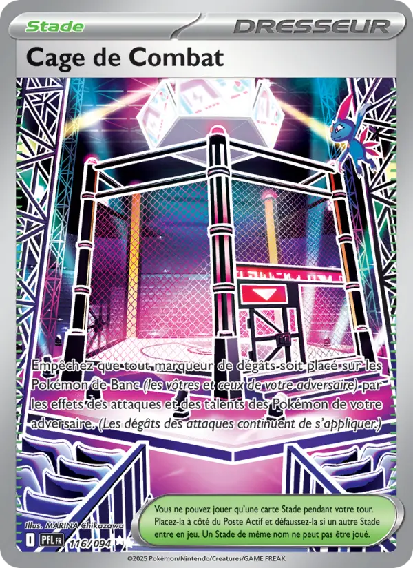 Carte Pokemon 116/094 Cage de Combat Holo | LorenZone