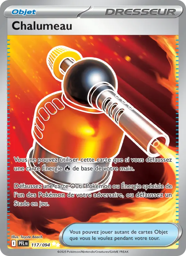 Carte Pokemon 117/094 Chalumeau Holo | LorenZone