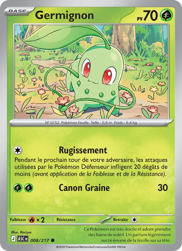 Carte Pokemon 008/217 Germignon Reverse | LorenZone
