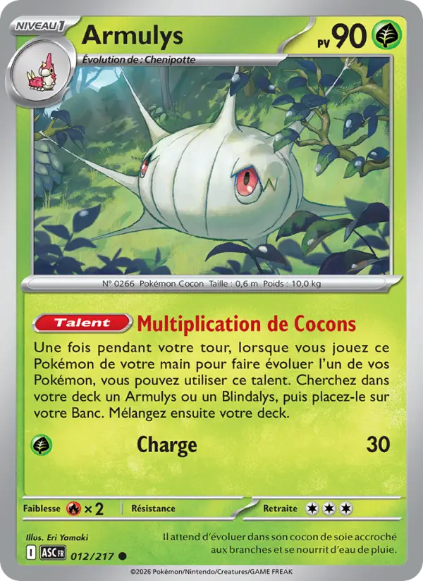 Carte Pokemon 012/217 Armulys Reverse | LorenZone
