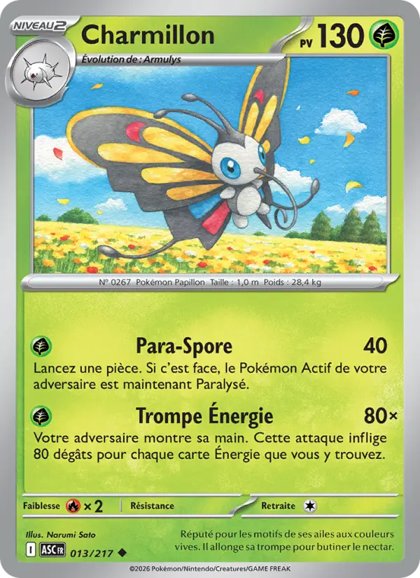 Carte Pokemon 013/217 Charmillon Reverse | LorenZone
