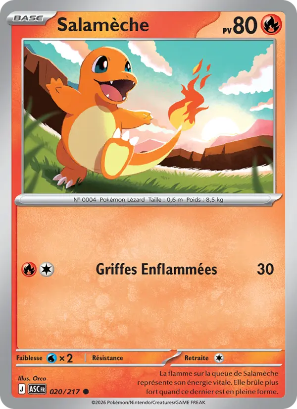 Carte Pokemon 020/217 Salamèche Reverse | LorenZone