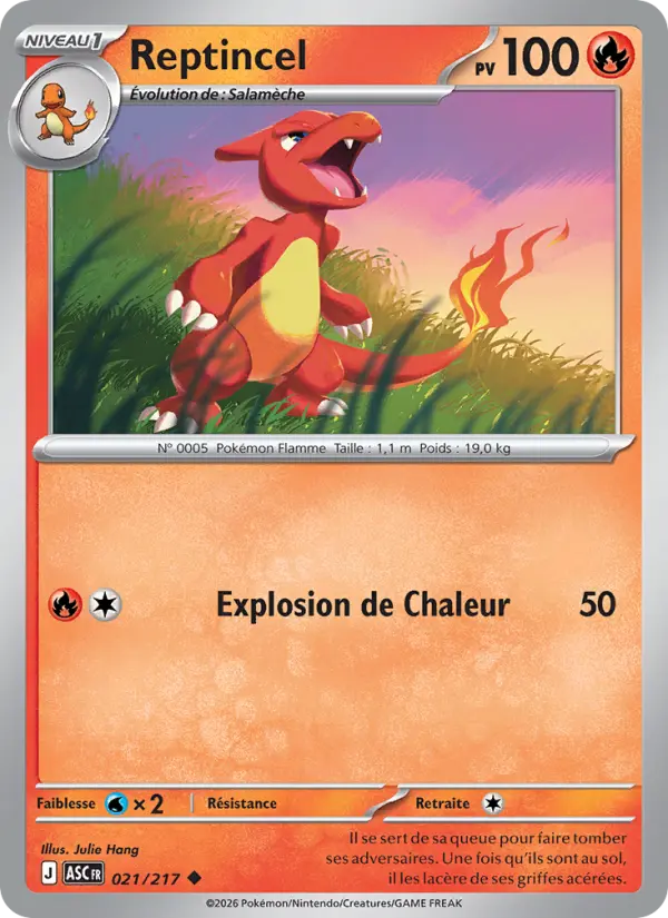 Carte Pokemon 021/217 Reptincel Reverse | LorenZone