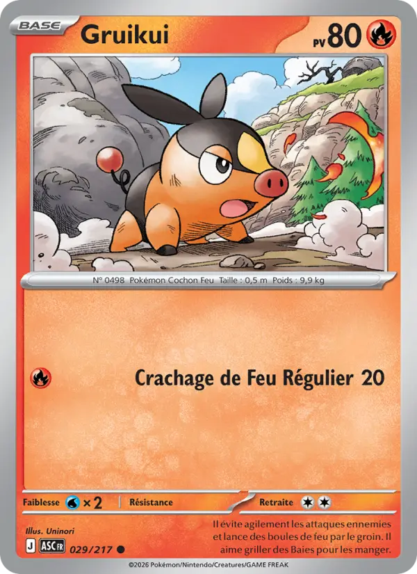 Carte Pokemon 029/217 Gruikui Reverse | LorenZone