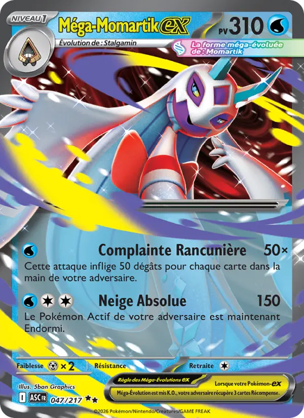 Carte Pokemon 047/217 Méga-Momartik-ex Holo | LorenZone