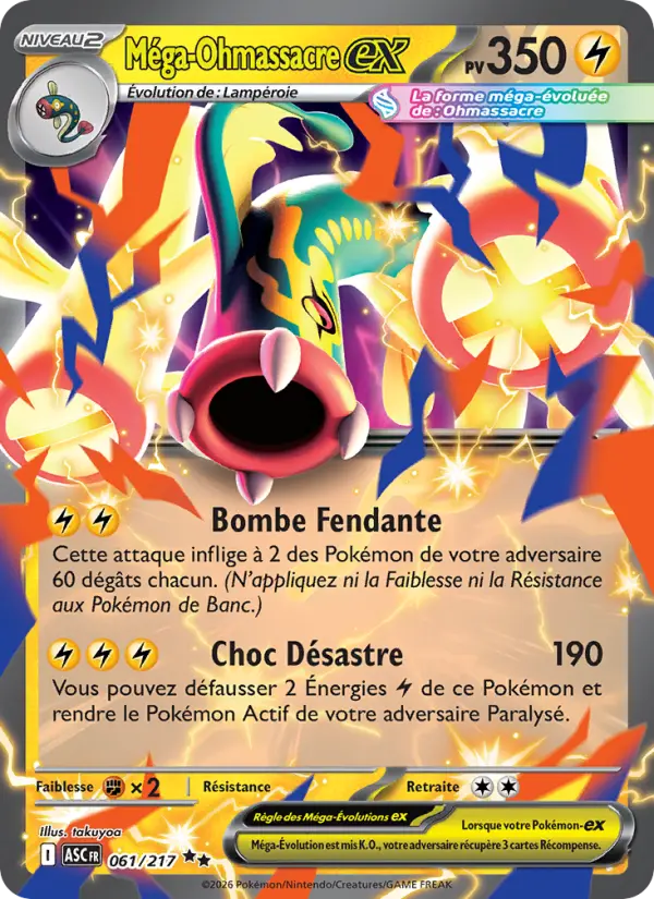 Carte Pokemon 061/217 Méga-Ohmassacre-ex Holo | LorenZone