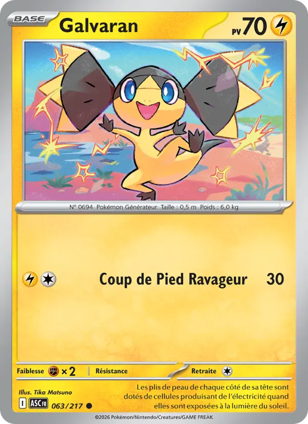 Carte Pokemon 063/217 Galvaran Reverse | LorenZone