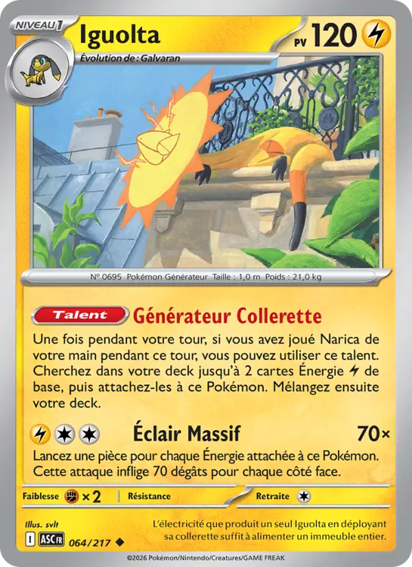 Carte Pokemon 064/217 Iguolta Reverse | LorenZone
