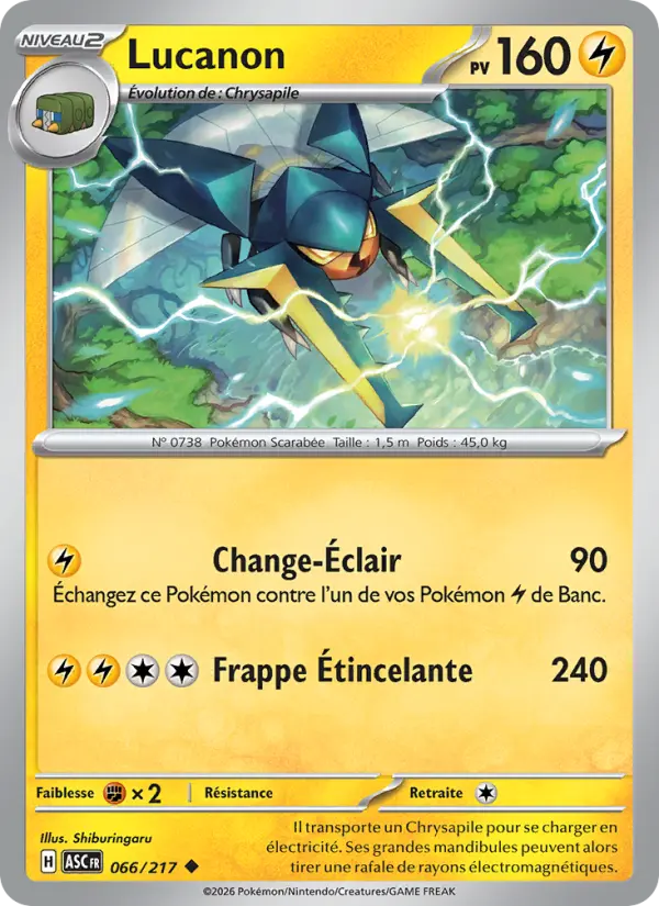 Carte Pokemon 066/217 Lucanon Reverse | LorenZone