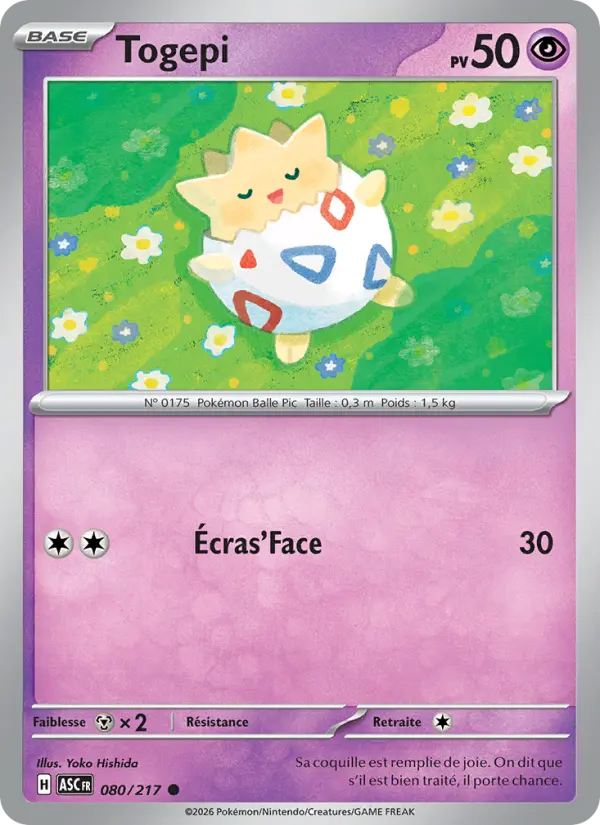 Carte Pokemon 080/217 Togepi Reverse | LorenZone