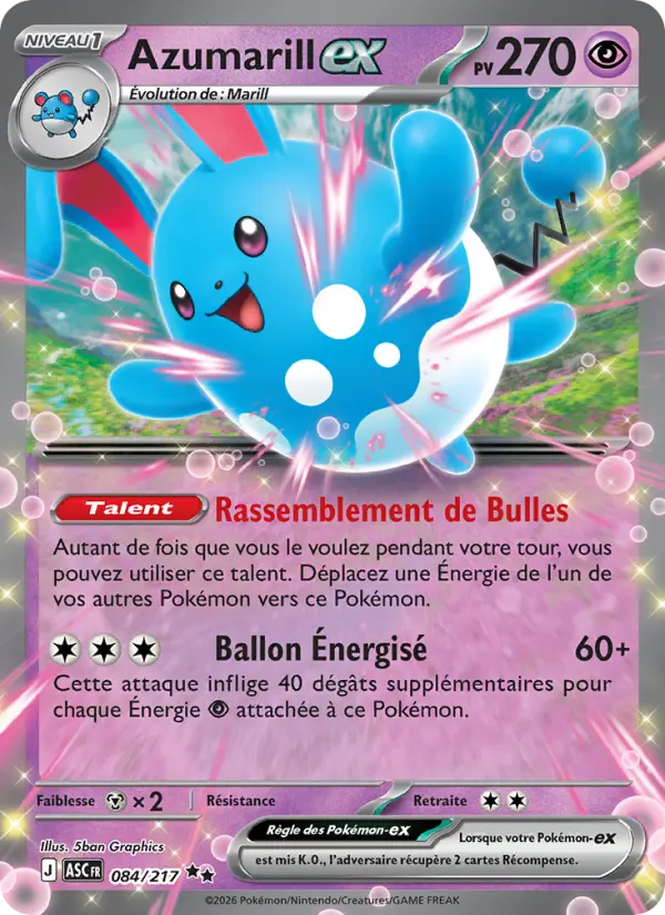 Carte Pokemon 084/217 Azumarill-ex Holo | LorenZone