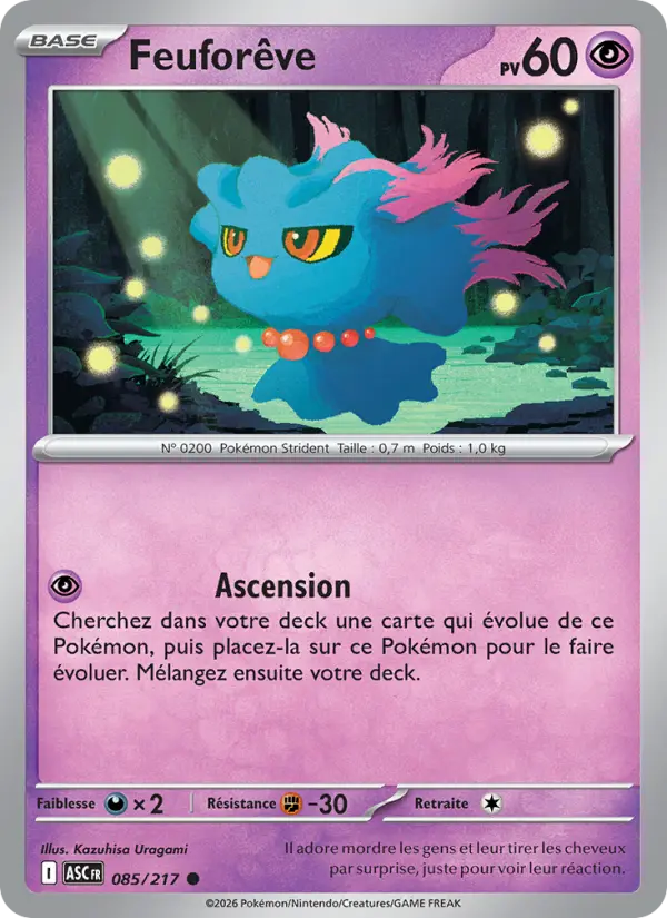 Carte Pokemon 085/217 Feuforêve Reverse | LorenZone