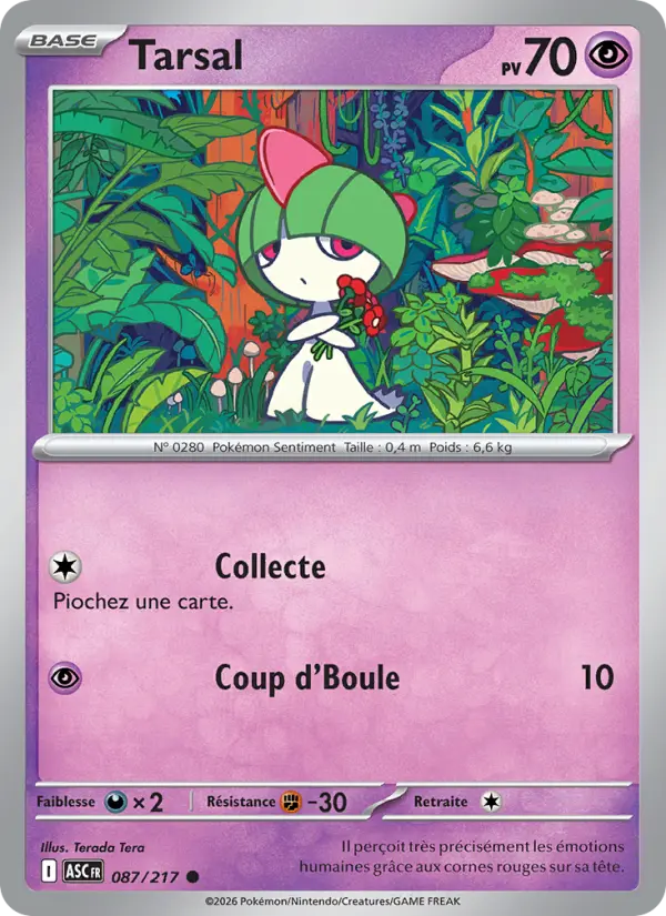 Carte Pokemon 087/217 Tarsal Reverse | LorenZone